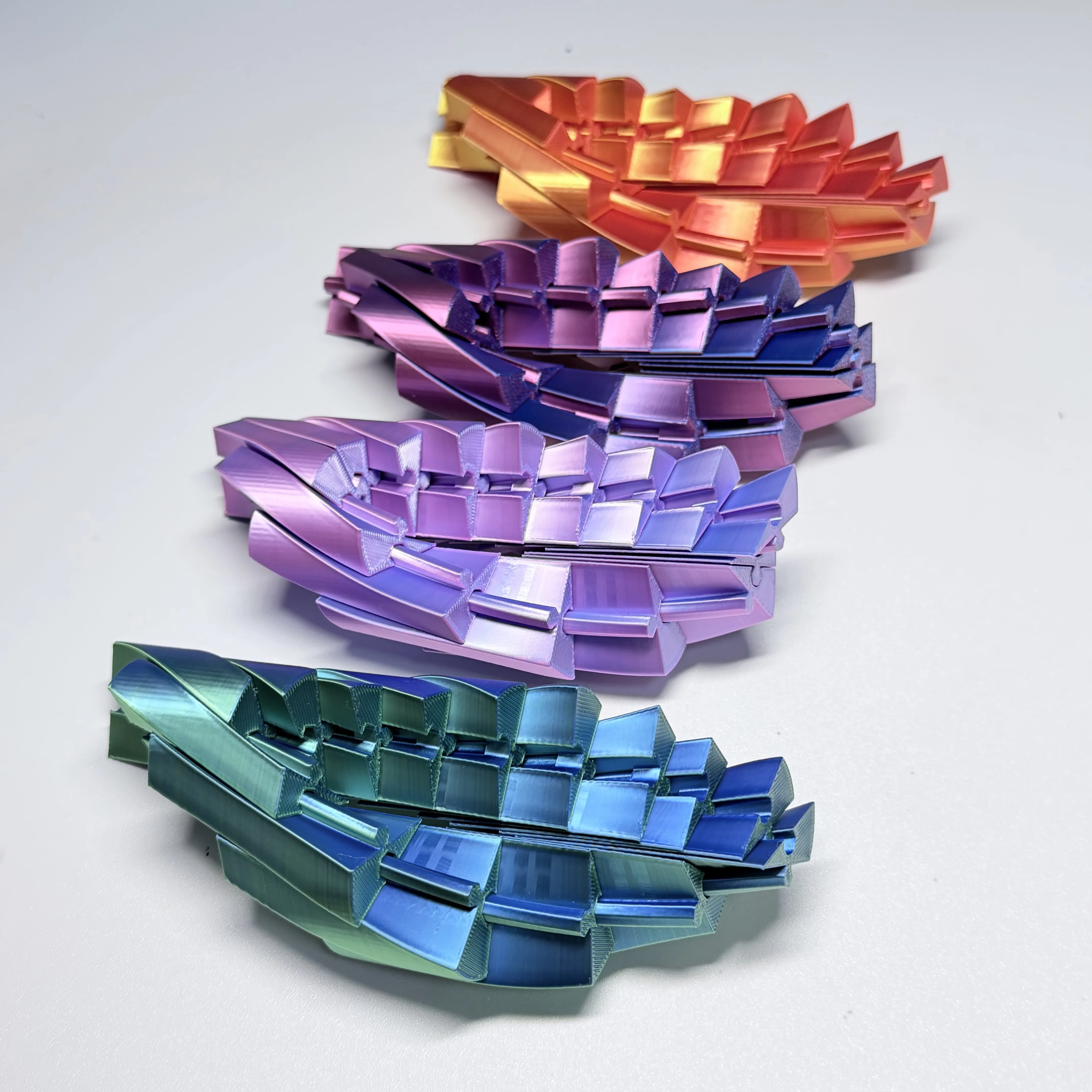 3D Printed Slime Transformable Cube Fidget, Stress Relief for Office & Home