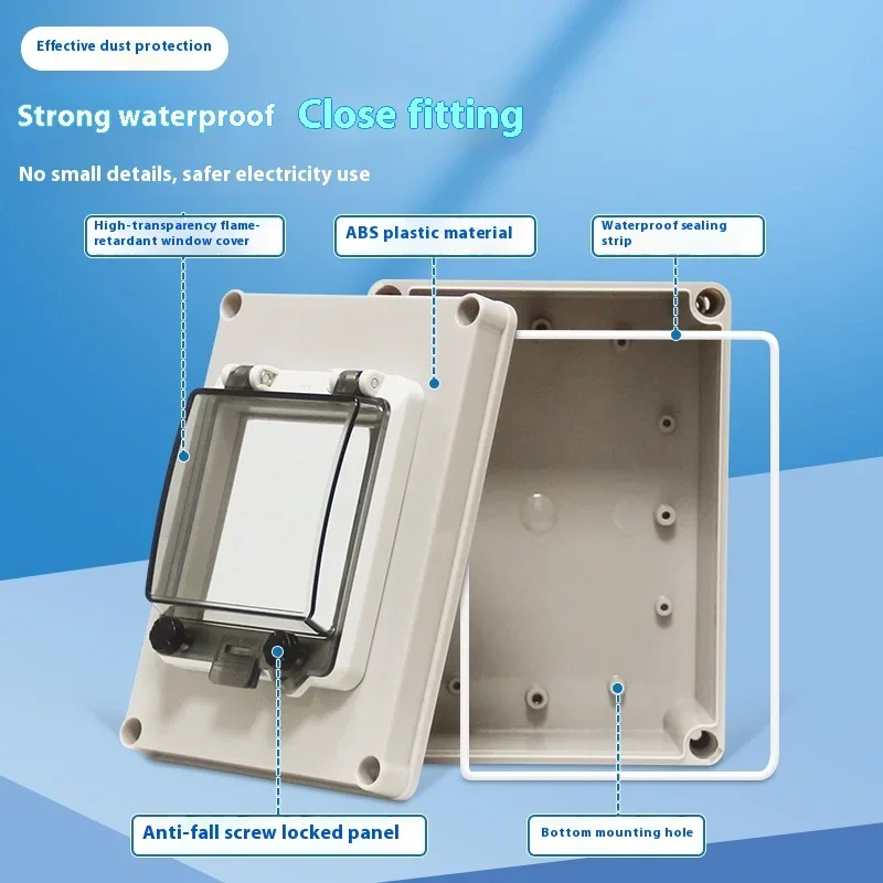 Industrial Outdoor Open Box Strong Plastic Electric Switch Leak Protection Circuit Breaker for Stronger Electrical Systems