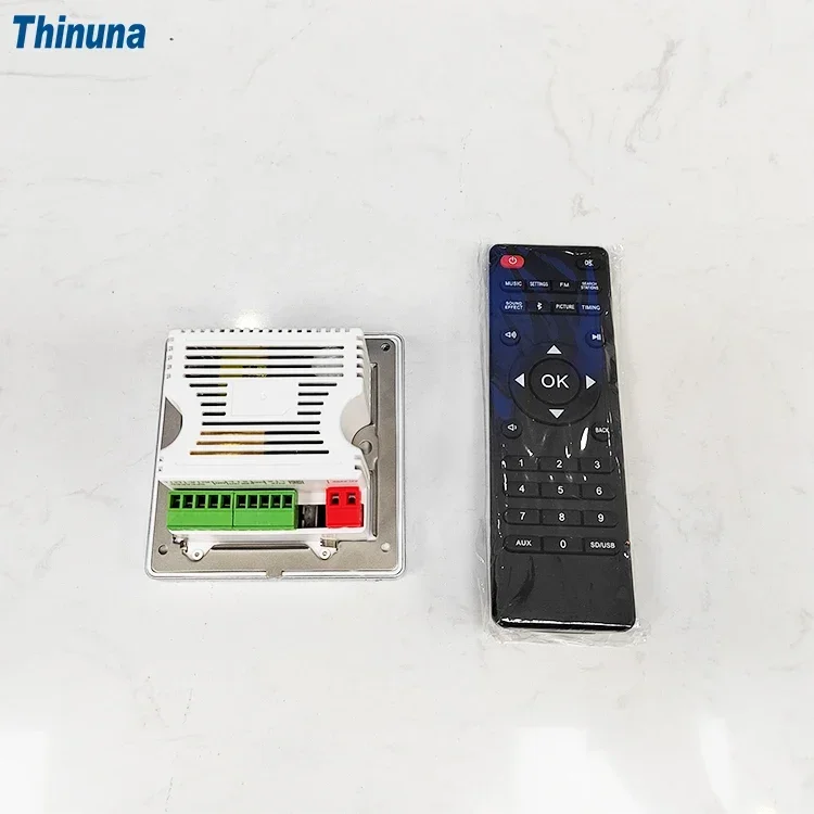 2025 Thinuna HM-60T 2.8 بوصة متعددة الغرف خلفية الموسيقى فندق نظام المضيف الذكية واي فاي ستيريو بلوتوث لوحة حجم