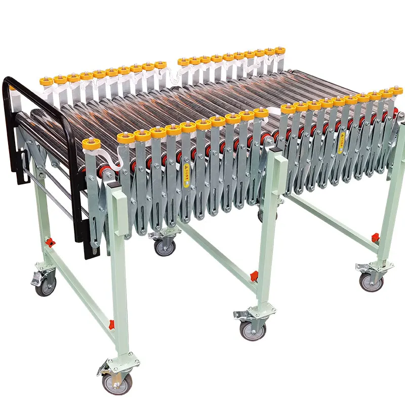 Flexible and expandable motorized gravity conveyor power roller for express handling Core components include belt bearings