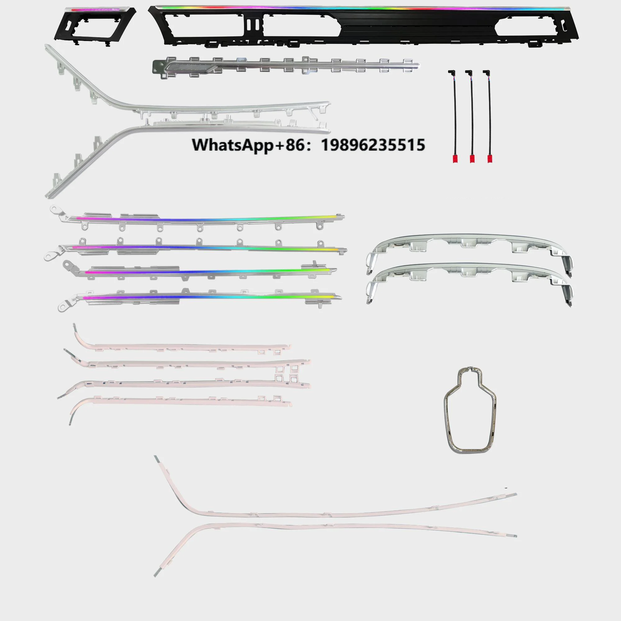 LIAO Non-destructive 30 Colors 12V Ambient Lighting for A6 A7 C8 2019-2025 OEM Standard with Original Car Screen Control