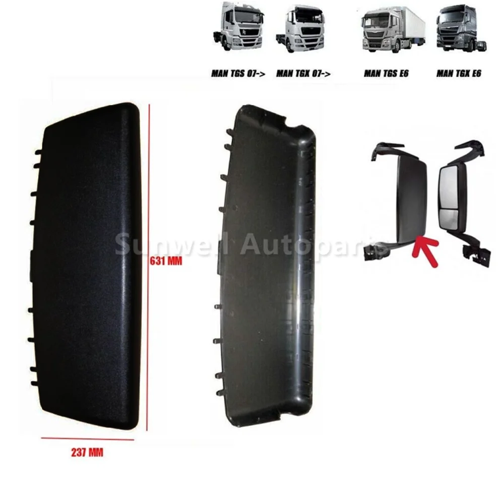 81637310356 Mirror Back Cover Left = Right For MAN TGX TGS