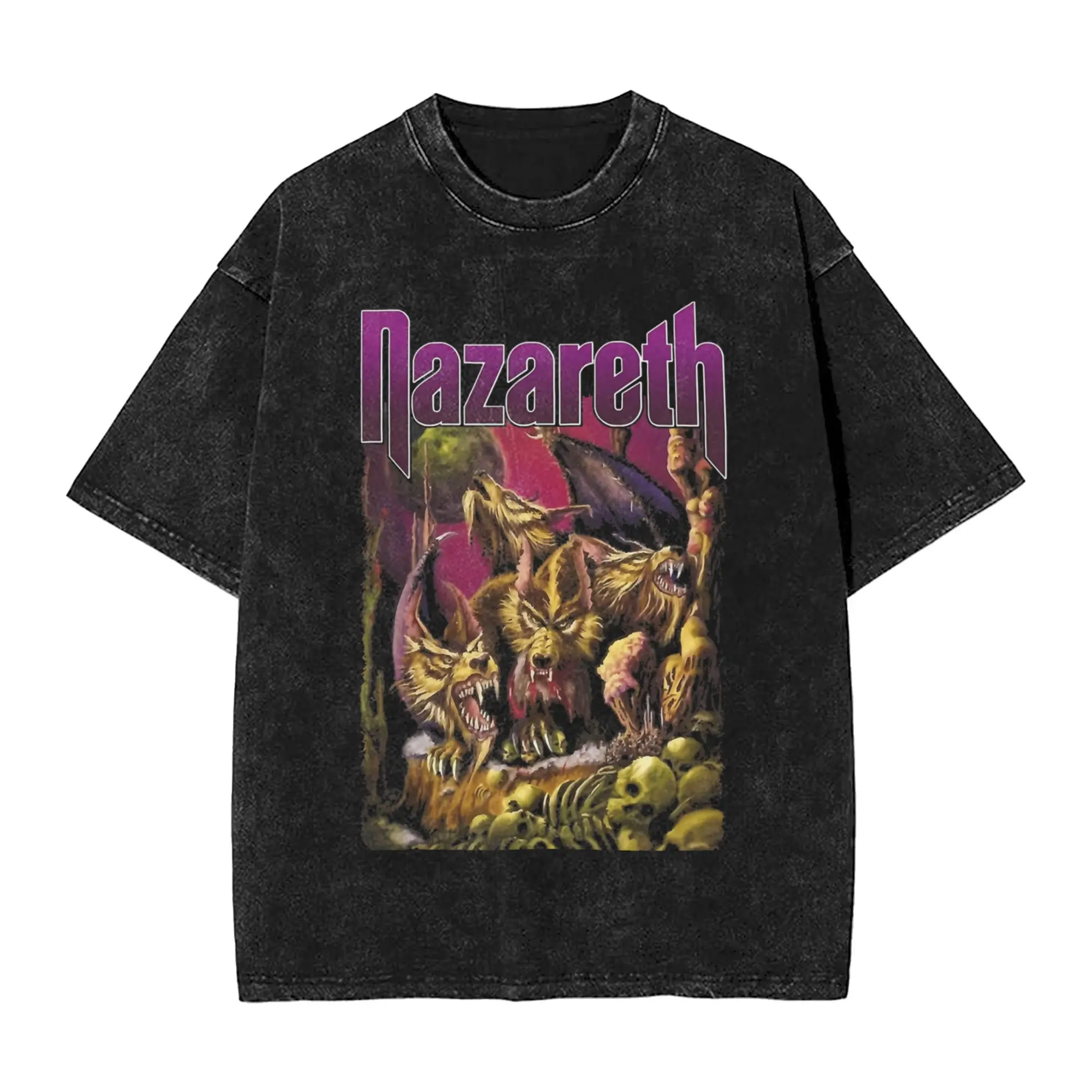 

Lover Gift Uriah Hard Rock Heep Gift For Washed T Shirt Mens Funny Casual T-Shirts Summer O Neck Fashion Tee Shirt Oversize Tops