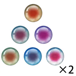 Blythe Dolls Pupil Colorful Eyes Iris Animals Glass Cabochon Eye DIY Jewelry Making Doll Eyes Crafts Eyeballs