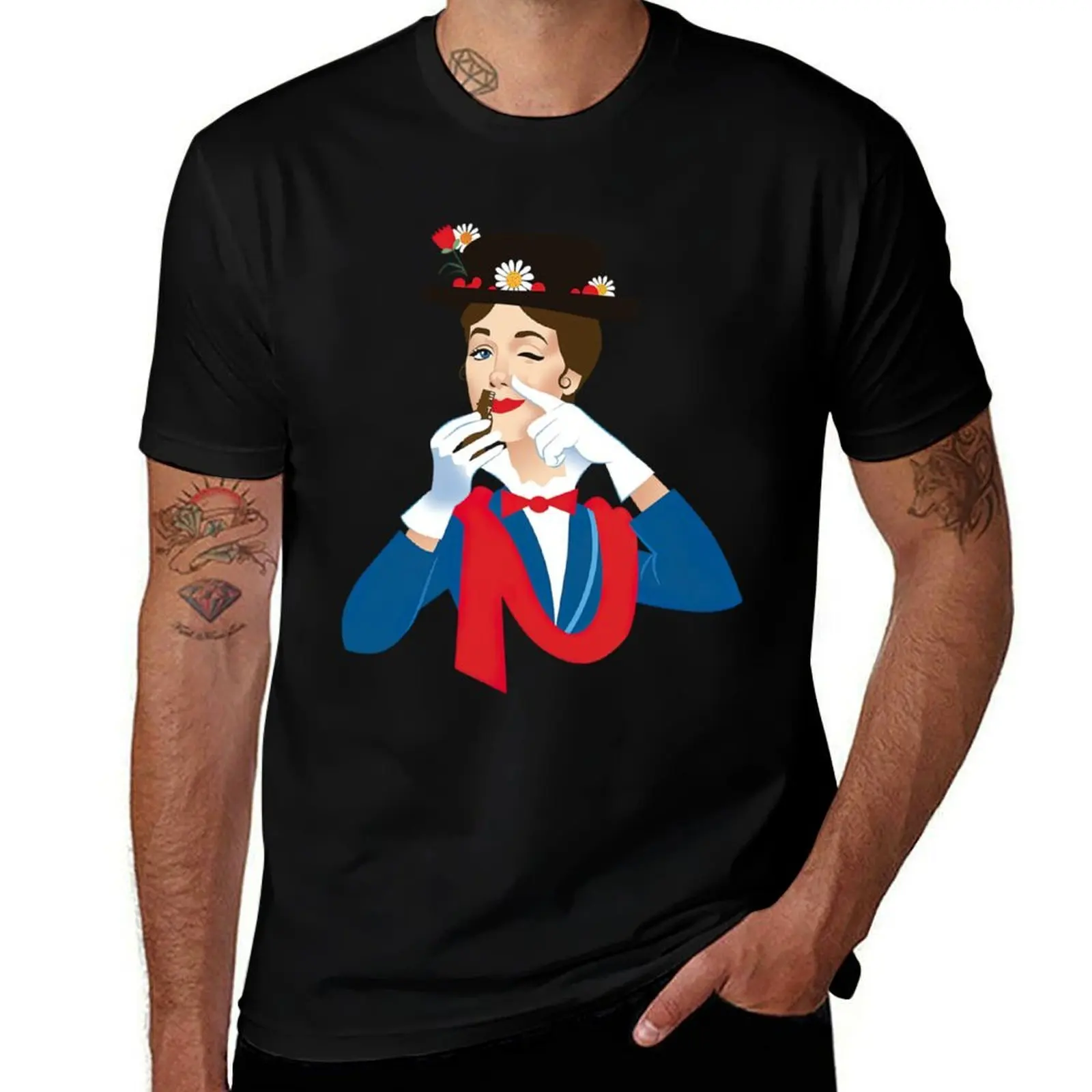 Mary Poppers T-Shirt Big and Tall Short Sleeve Tee
