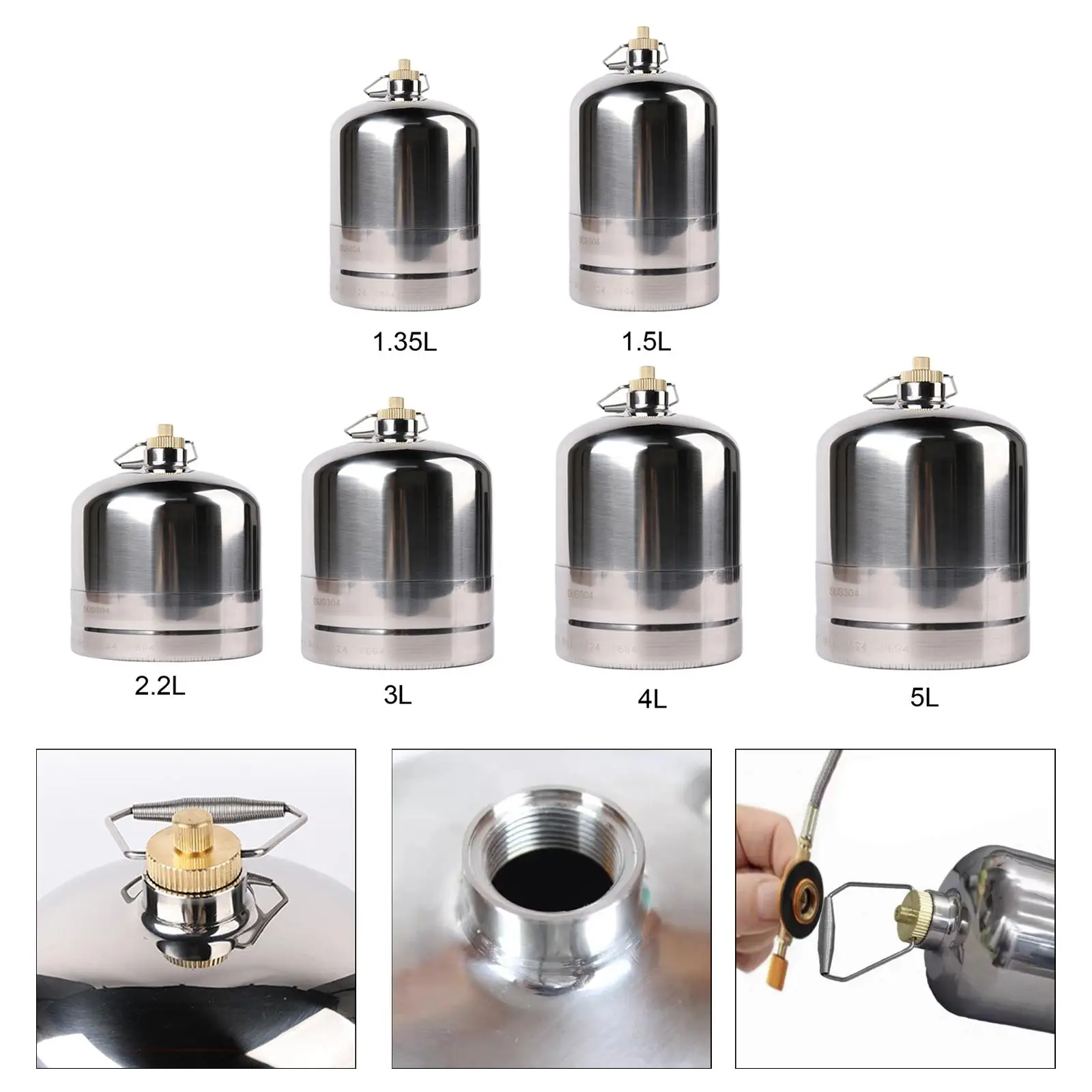 Gas Tank Cylinder Empty Refillable for Picnics Gas Outdoor Cooking