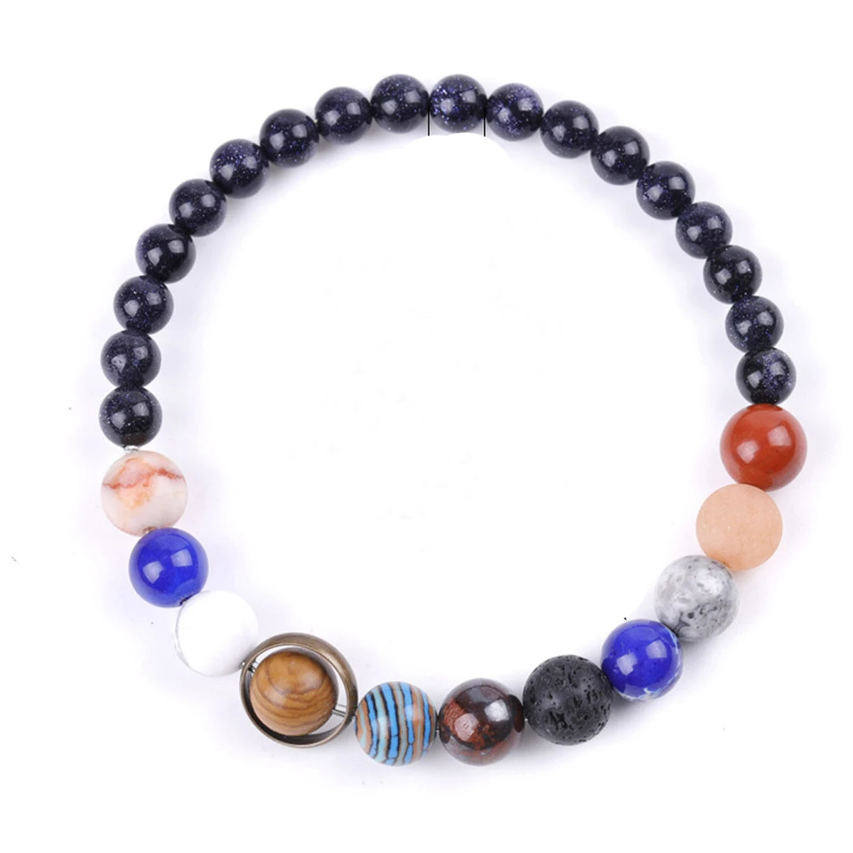 1 Pcs Hot Selling Cosmic Solar System Bracelet Eight Planets Couple Friend Sky Bracelet Jewelry Handmade Accessories Gifts