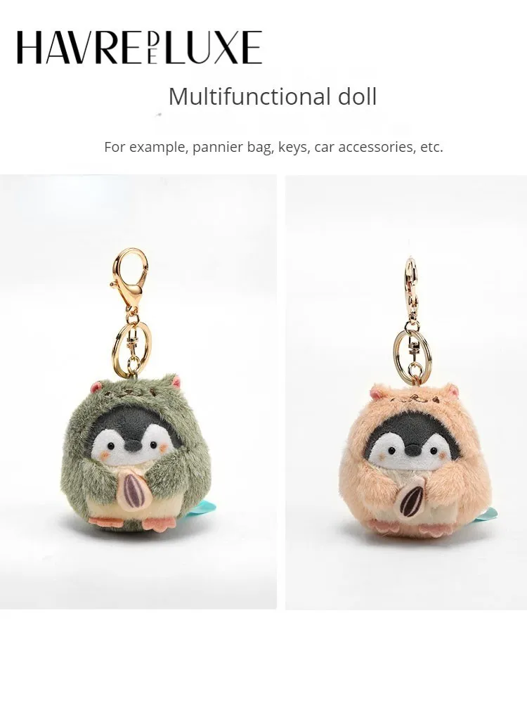 Bag Charm Hamster Doll Cute Penguin Pendant Doll And Bag Hanging Ornament Schoolbag Backpack Keychain