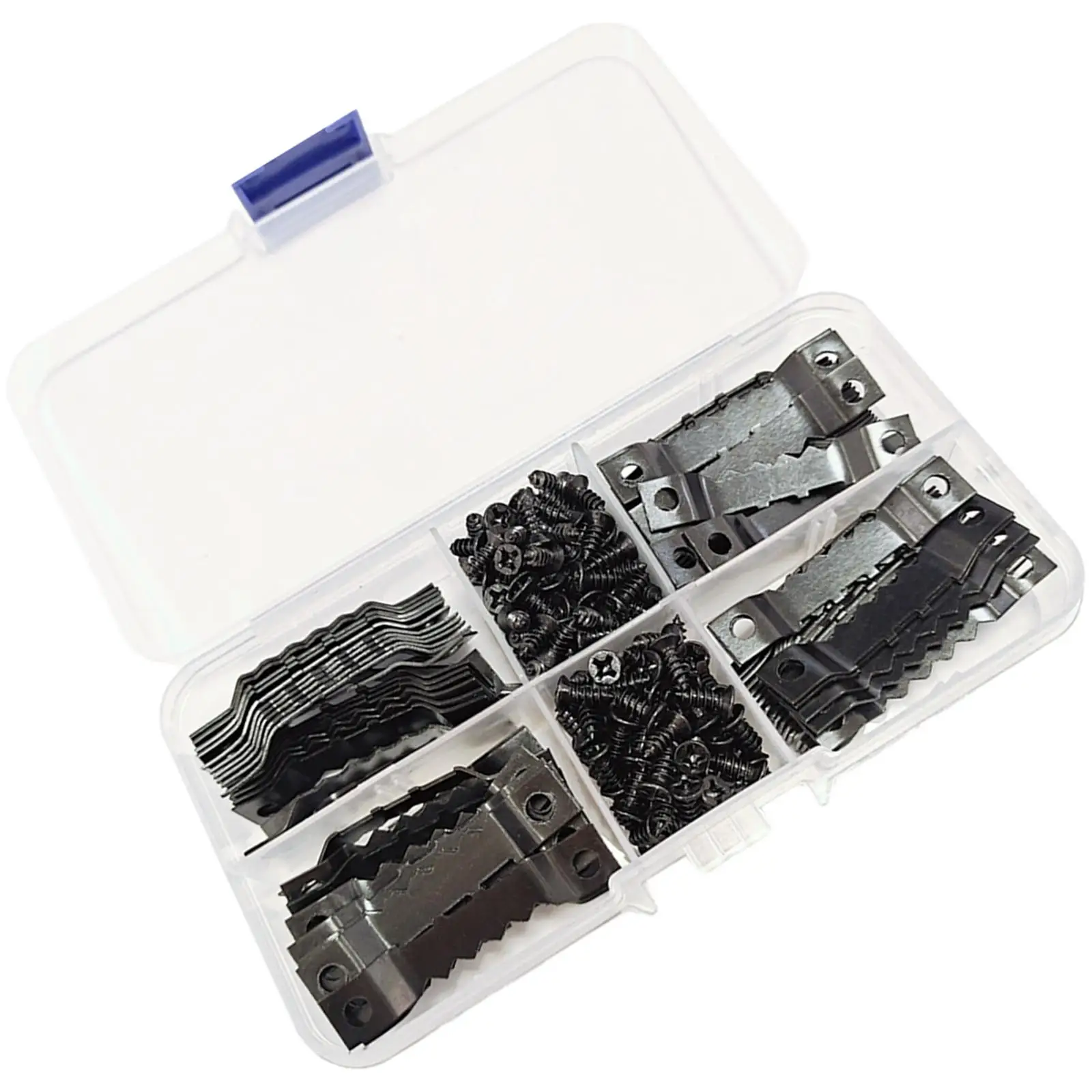 100Pcs Picture Hanger Frame Hanging with Screws Double Sided Accessories Sawtooth Picture Hooks for jewelry Drywall