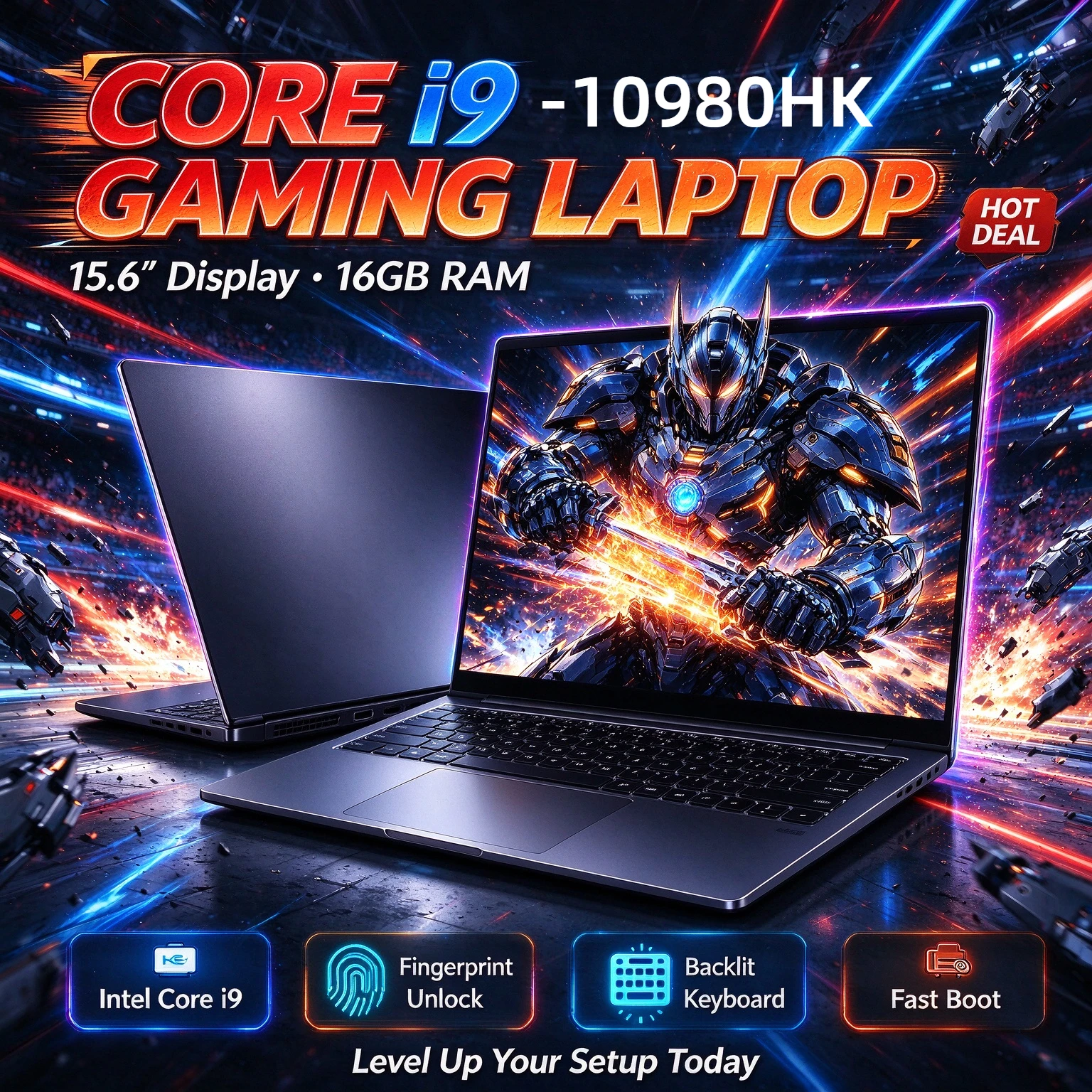 Computador portátil para jogos, modelo estável, com ecrã de 15,6 polegadas, processador Intel Core i9 10980HK, sistema operativo Windows, 16/32 GB de RAM, desbloqueio por impressão digital, portátil seguro.