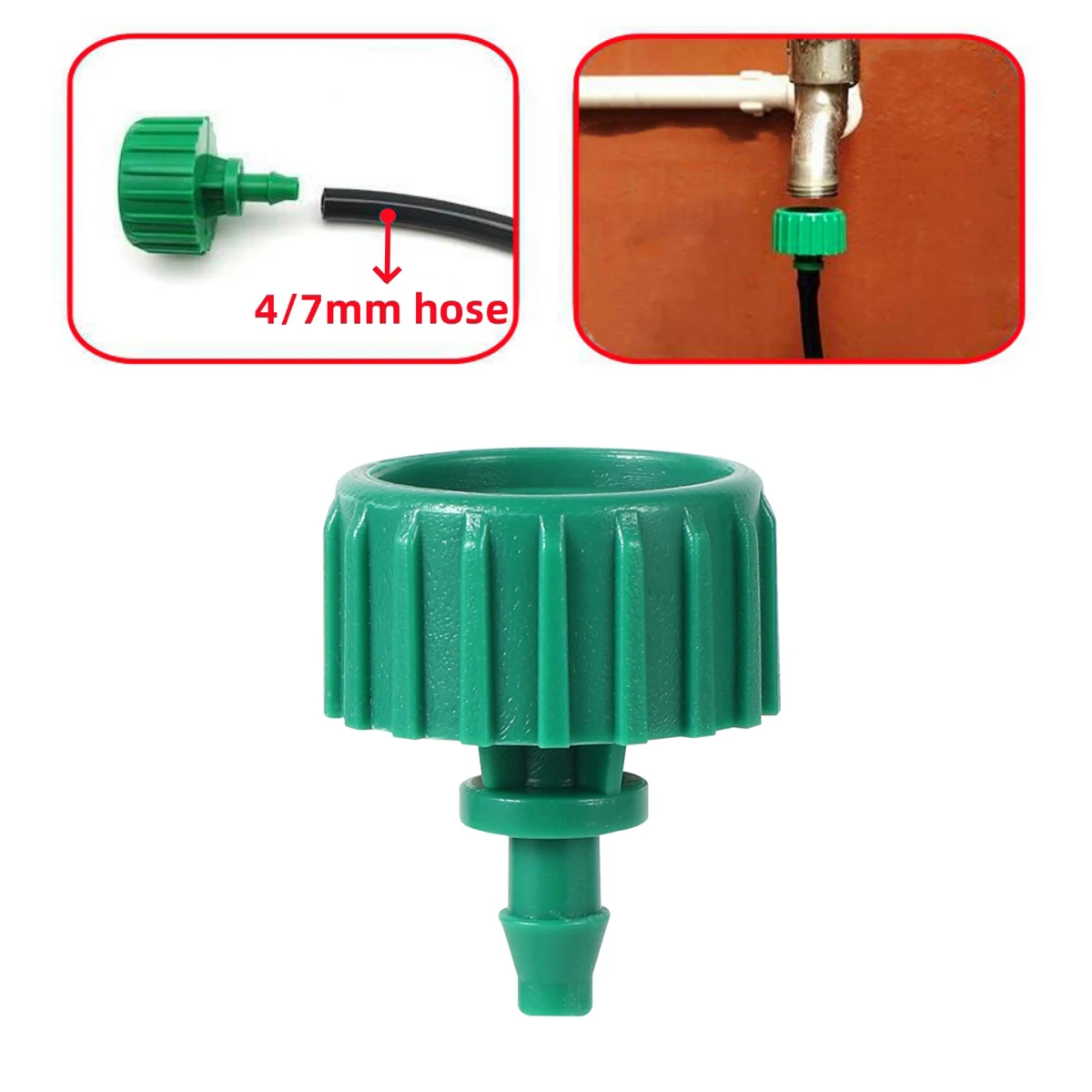 

1/2" Female Thread To 4/7mm Hose Straight Reducing Joint Connect To Faucet Garden Micro Spray Drip Irrigation Pipe Fittings 5Pcs