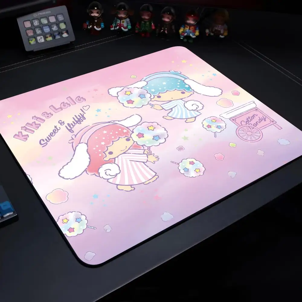 Little Twin Stars Mouse Pad Gaming Laptops Keyboard Mat Deskmat Pc Accessories Desk Protector Mousepad Gamer Mats Anime