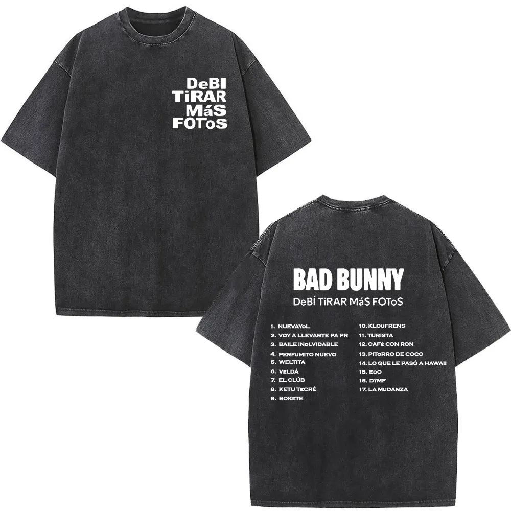 Bad Bunny Album Cover Print T-Shirt Men Women Hip Hop Vintage