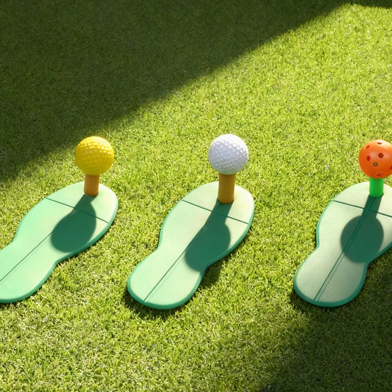 حصيرة ضرب الجولف المطاطية الصغيرة ممارسة وتر الثور المحملة لا يطير دائم الرياضة في الهواء الطلق تدريب الغولف حصيرة مساعدة للمكتب الداخلي #3