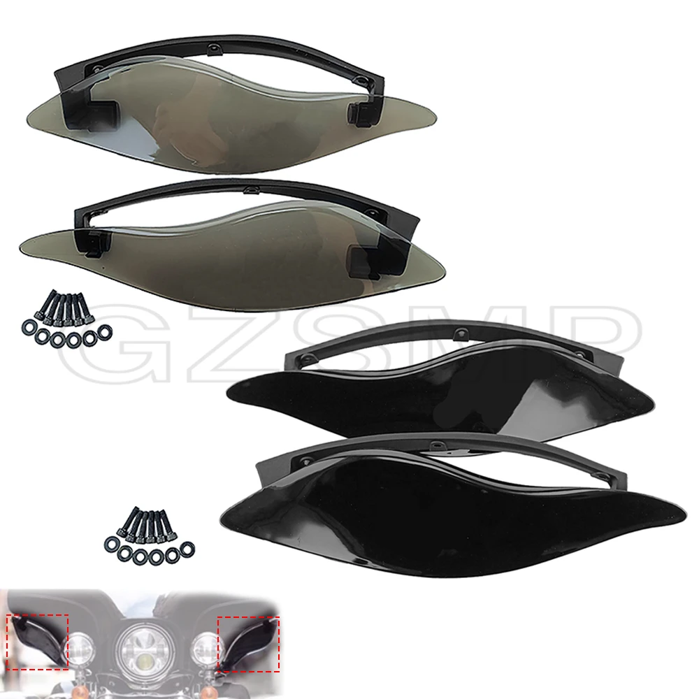 

Motorcycle black/ smoked Batwing Fairing Side Wing Deflector For Harley Electra Street Tri Glide Ultra FL 2014-2020.