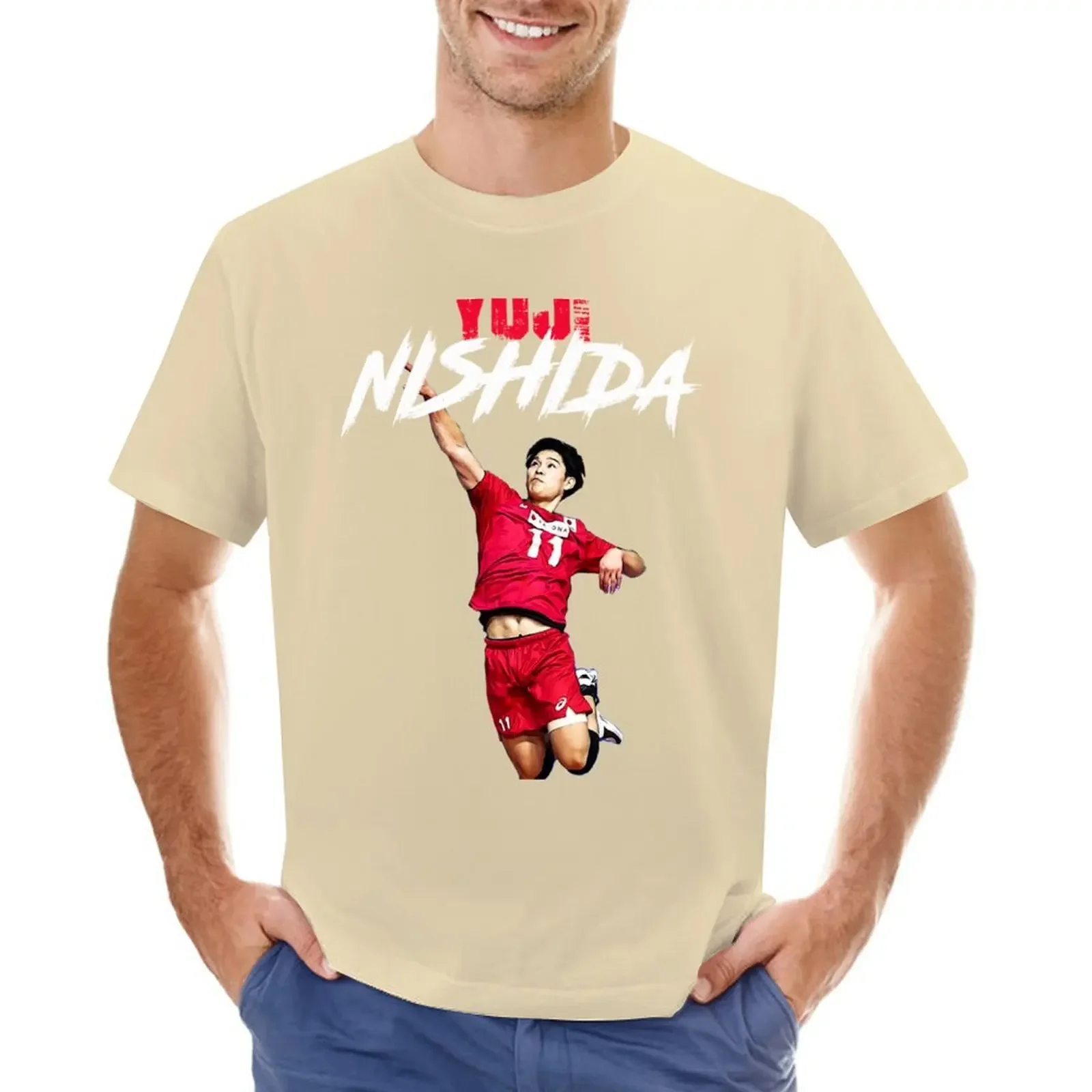 Mens New Clothing Summer Yuji Nishida Japan Volleyball T-Shirt plus size tops mens graphic t- hip hop harajuku men clothing