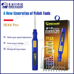 MECHANIC IRX6 pro Charging Wireless Small Handheld Chip polishing Pen MINI Electric Carving Grinding Machine for Mobile Phone