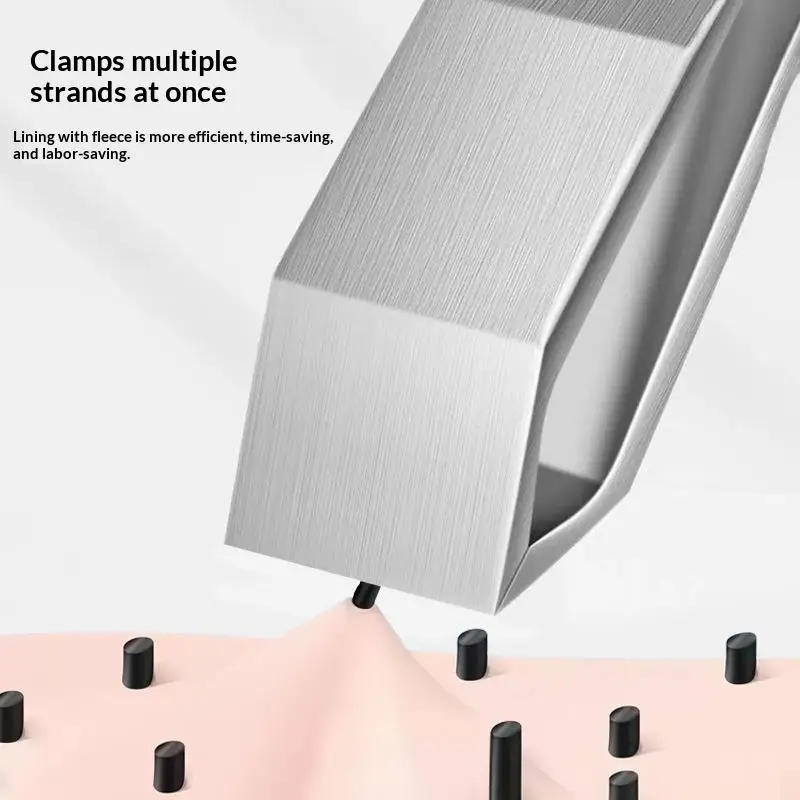 

Stainless Steel Beard Tweezers Anti-Slip Grip Precision Mustache Hair Removal Tool for Men Home Travel Grooming