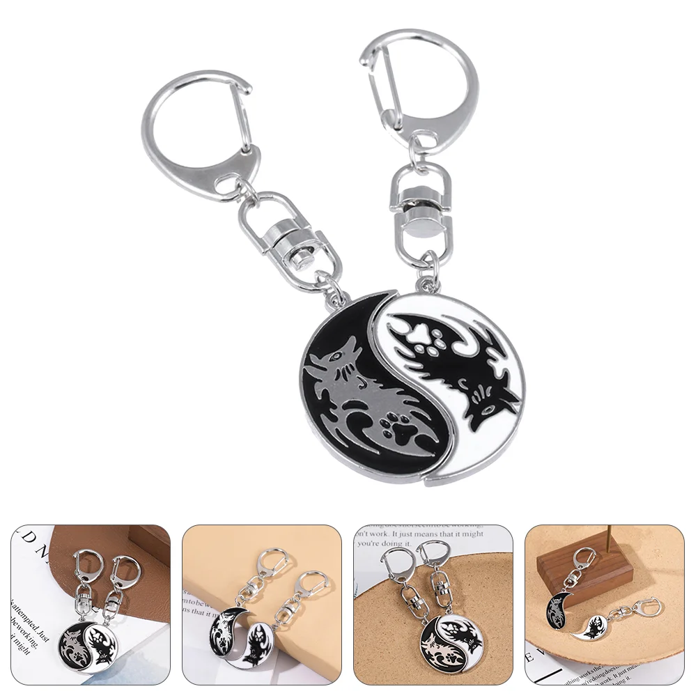 

2Pcs Metal Key Chain Key Ring Bag Backpack Hanging Decoration Charm Great Gift metal key ring metal keychain