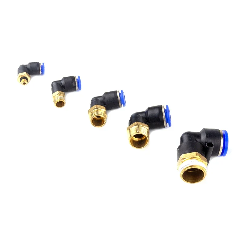 PL pneumatic connector 4mm-12mm hose OD 1/8 