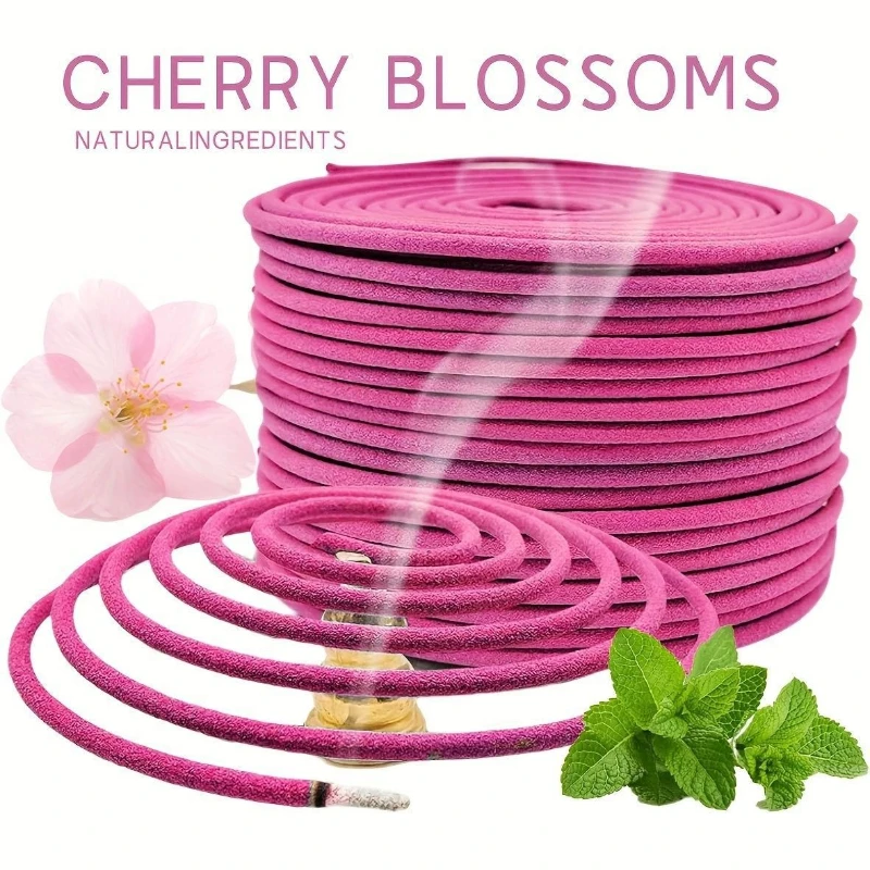 Y 40pcs Jasmine Lavender Rose Aromatherapy Coils Fragrance for Patio Porch Poolside Camping Garden Home Outdoor Incense Coils