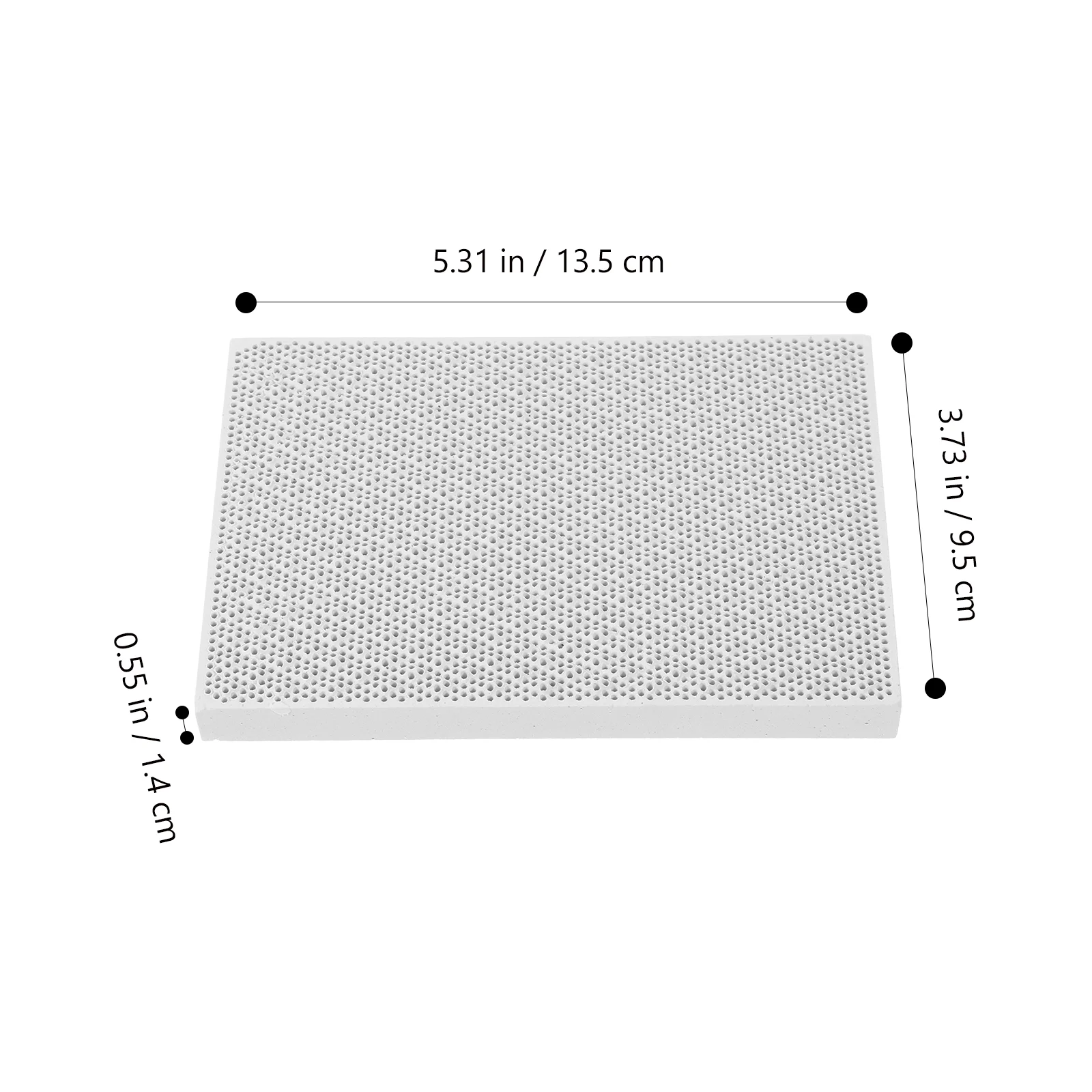 Placa de apoio de telha de soldagem de isolamento de painel de favo de mel de solda cerâmica resistente a altas temperaturas GH568 2A para fundição e fusão