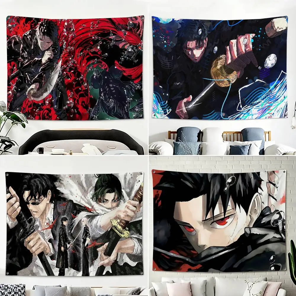 k-Kagurabachi Anime  Home Decor Horizontal Flag Banner Indoor Outdoor Wall Hanging
