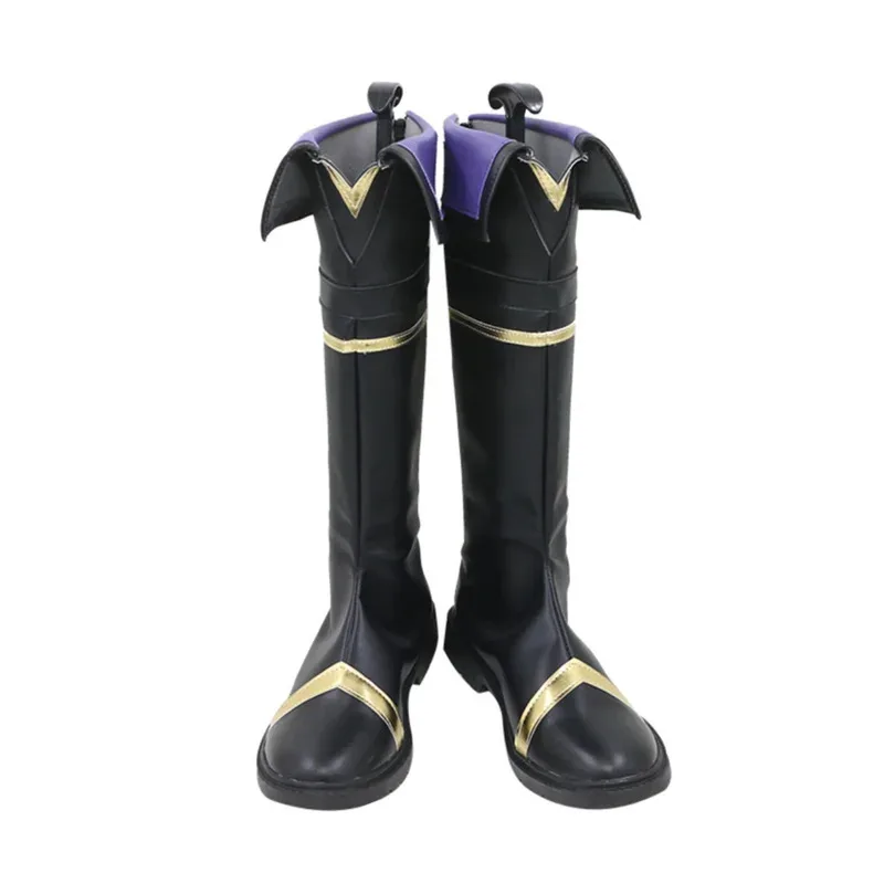 2025 aaa 그림자 속의 위인 카게노 시드 코스프레 신발 부츠 블랙 게임 애니메이션 할로윈 크리스마스 여성 남성 의상 파티 프로