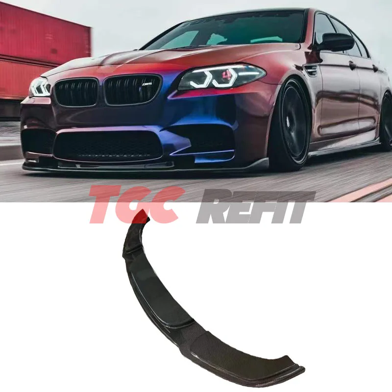 

For BMW 5 Series F10 F11 F18 Carbon Fiber Haman Style Front Bumper Chin Lip Spoiler Lips Protection Cover Trim Kit