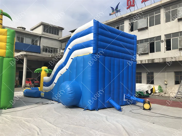 الحدث التجاري في الهواء الطلق المياه الشريحة نفخ القفز القلعة مع الشريحة كبيرة نفخ الشريحة للبيع الألعاب المائية #6