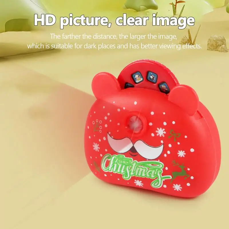 Christmas Projector For Kids Cartoon Camera Shape Story Projector Festive Projector Flashlight With 24 Pictures Early Education