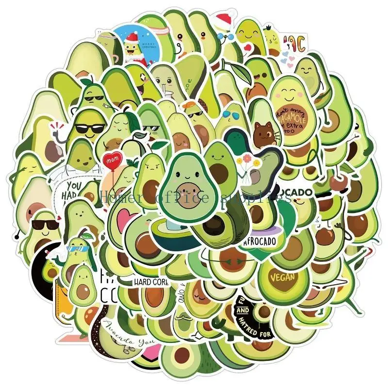 

K43B Avocado Stickers for Computer Laptop Notebook Pad Luggage Suitcase Bottle