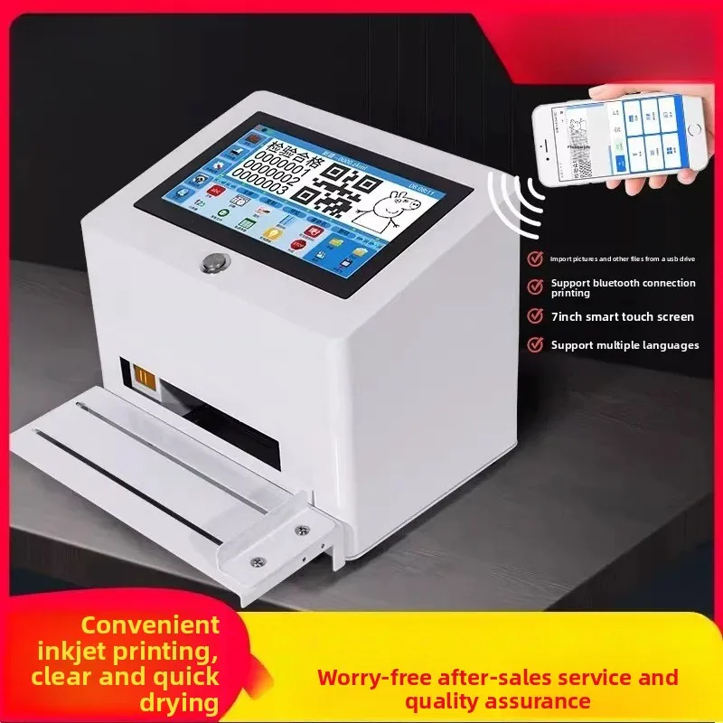 Desktop static date automatic desktop inkjet printer, handheld small date label price coder