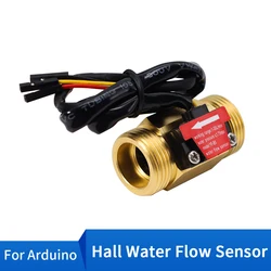 Keyestudio DC5 ~ 15V YF-B5 G3/4 Heat-shrink Tube Cooper Water Flow Sensor Flower Water Sensor For Arduino DIY Projects