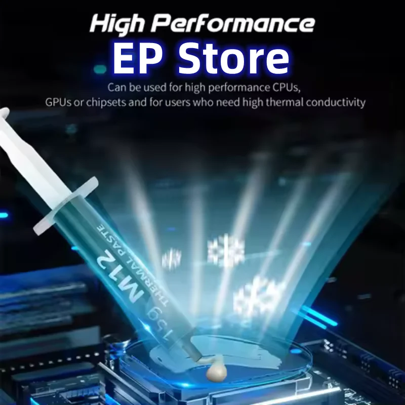 معجون حراري EP معجون شحم موصل حراري 12.4 واط/MK 1/4/8/15/30 جرام لألعاب الكمبيوتر PS5 وحدة المعالجة المركزية GPU تبريد
