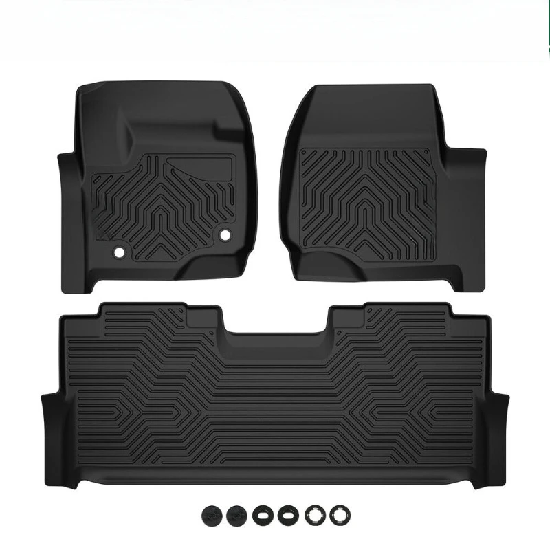 

Fit For 17-24 Ford F-250/350/450/550 Super Duty Crew Cab TPE Floor Mats Liners United States