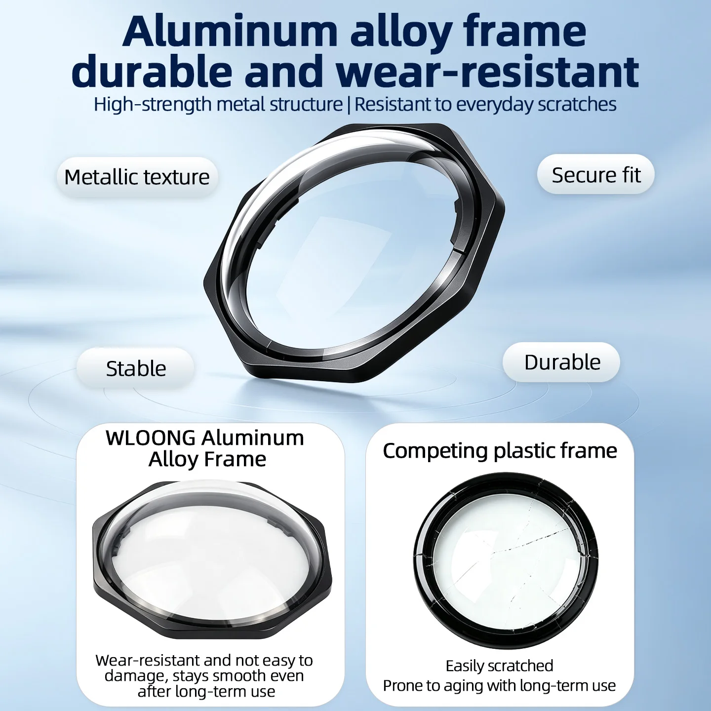 For Insta360 X6 Lens Guard Optical Glass 10H Hardness Anti Scratch Anti Fog Panoramic HD Coating Aluminum Frame Twist Lock