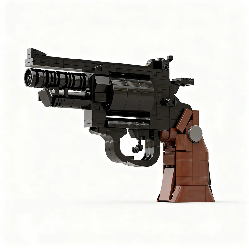 295pcs MOC Creator Creator Expert S&W.44 Magnum Revolver Model Building Blocks Birthday Brick Creative Assemble Art Collection