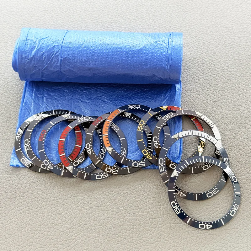 Custom 38mm*30.6mm Ceramic Bezel Insert for NH35/36, 4R35, 7S26 GMT Diving Watches - usage example