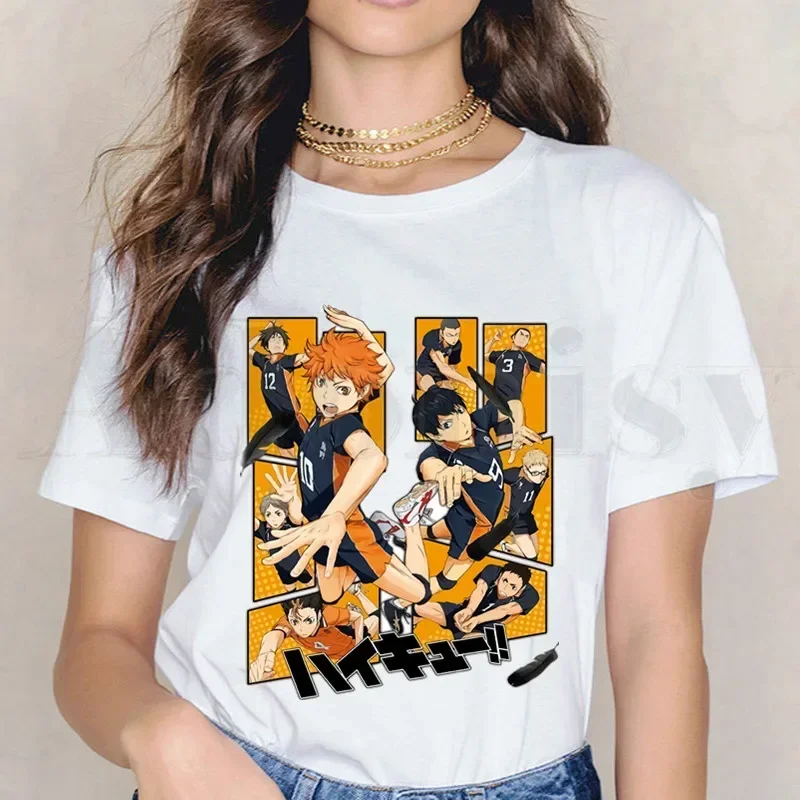Haikyuu Haikyu Manga Nishinoya Yuu Oikawa Tooru T Shirts Women\'s T-shirt Short Sleeve Female Tops Tees Harajuku Vintage