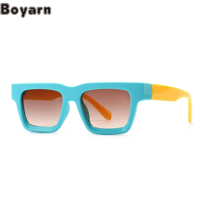 Boyarn Eyewear Street Photography Modern Retro Fashion Classic Sunglasses Ins Style Neutral Sunglasses