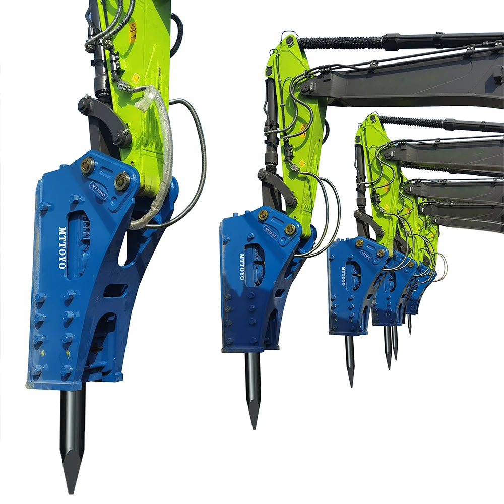 Fabbriche cinesi MTTOYO120 MTTOYO125 MTTOYO135 MTTOYO140 MTTOYO150 40 tonnellate SST Martello demolitore idraulico con scalpello