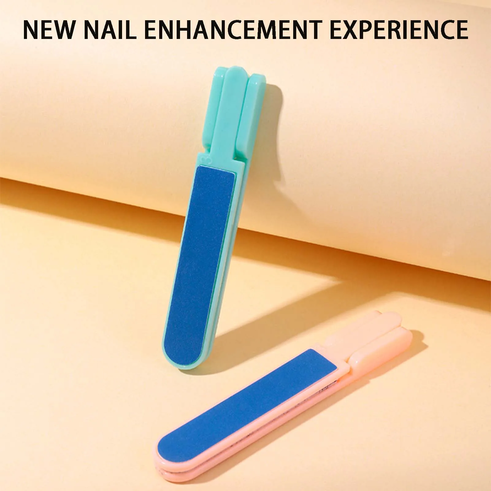 Small 4 Side Foldable Nail File Multi-Purpose Portable Nail Files Tool For Manicure Salon