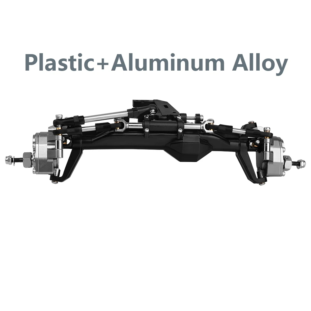 H10 Portal of Rechte As Kunststof + Messing of Aluminium Legering Voor- en Achteras Complete Assen voor Vanquish 1/10 RC Crawler Auto Upgrade