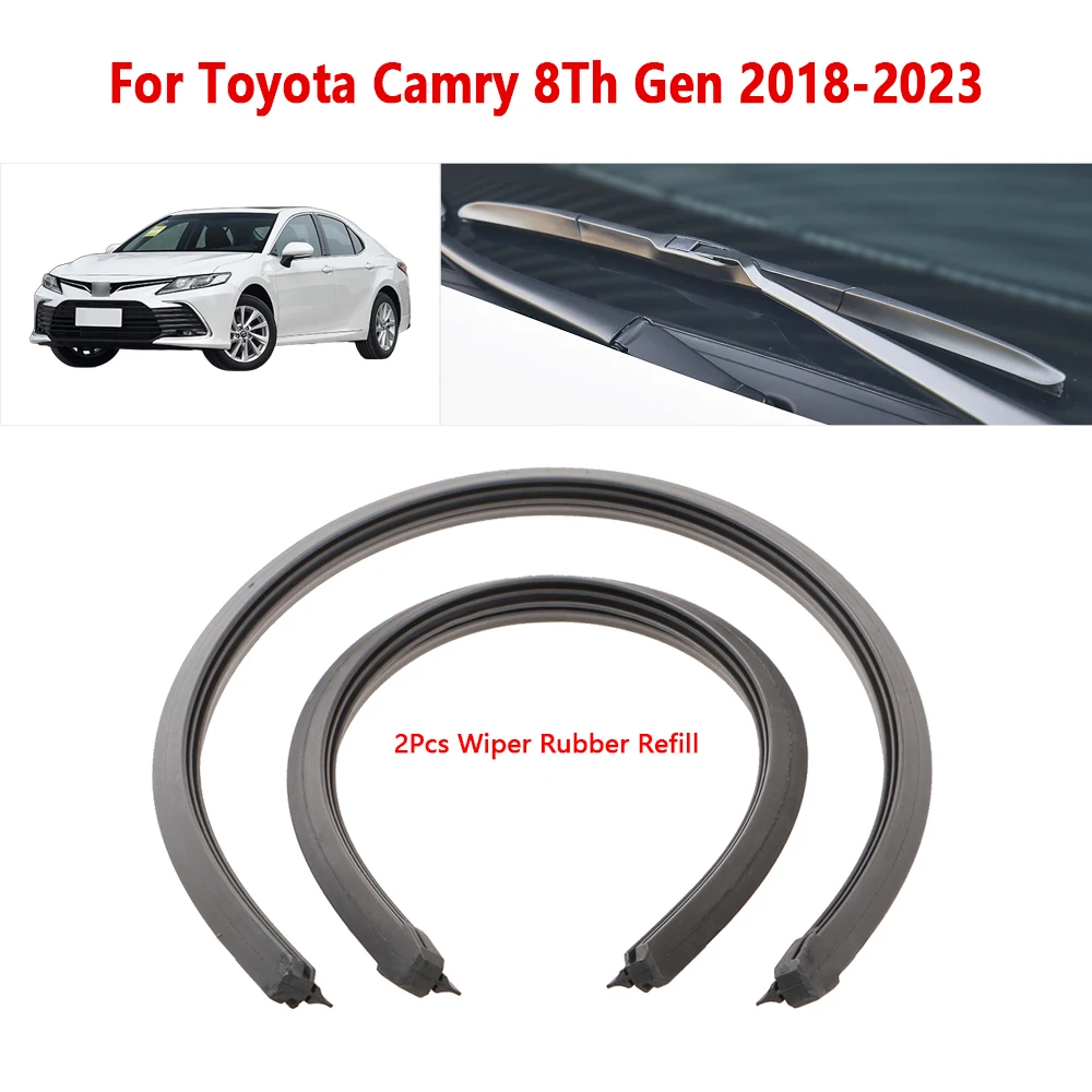 

Wiper Rubber Strip 20" 26" for Toyota Camry 2018 2019 2020 2021 2022 2023 Car Wiper Refill Accessories 1Pair