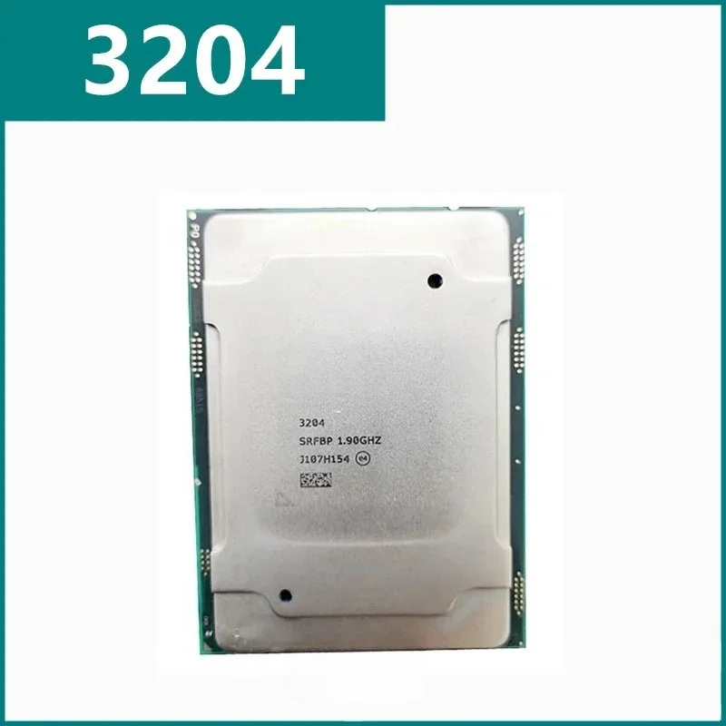 3204 CPU 6 S 6 Threads 1.9GHz 8.25MB 85W LGA3647 For C621 Motherboard 3204