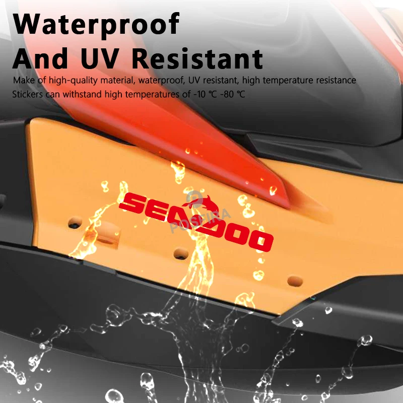 POSFIRA Jet Ski Stickers Vinyl Water Scooter Decal for Jetski SEA DOO GTi 130 SEADOO RXP 300 Spark Trixx GTX RXT 260 RXTX 300 - view 4