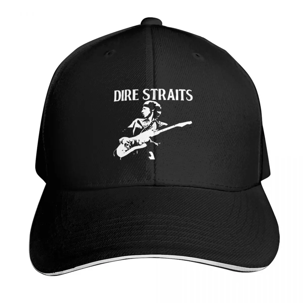 Music of <Dire STRAITS> Baseball Cap Breathable Mesh Back Adjustable Buckle Closure Moisture Wicking Quick Dry