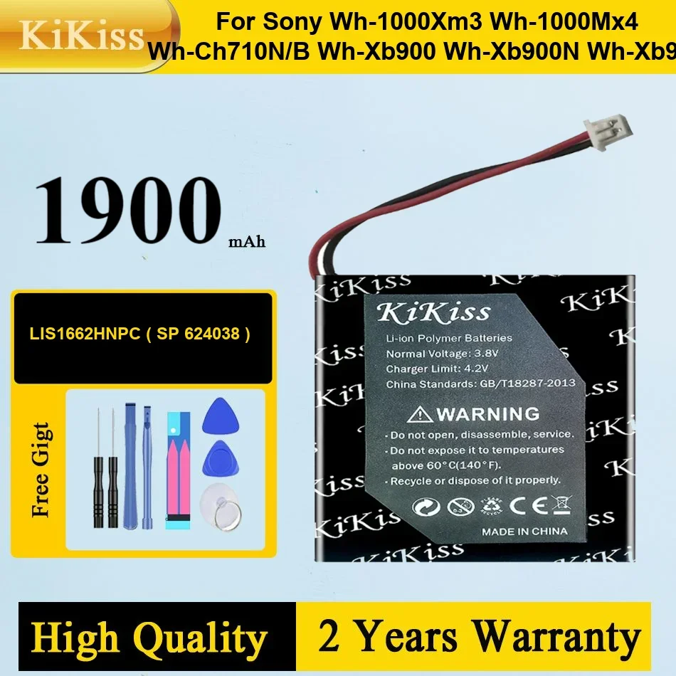 

Battery LIS1662HNPC For Sony WH-1000xM3 WH-1000XM4 WH-CH710N/B WH-XB900 WH-XB900N WH-XB910 XB910N SM-03 SP624038 + Free Tools