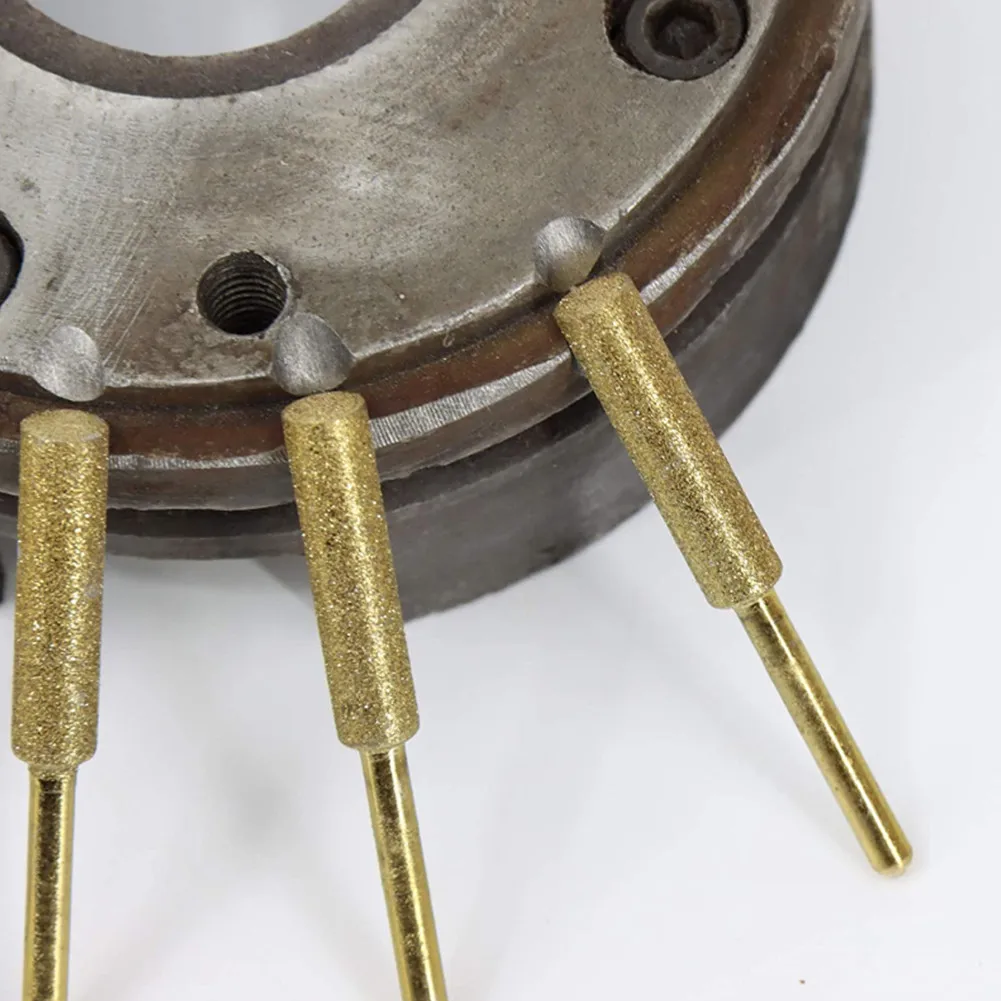 Diamond Chainsaw Sharpener Stone 3 Pcs 3mm Handle 4.0mm/4.8mm/5.5mm 45mm Length Grinding Stone ​File Sharpening